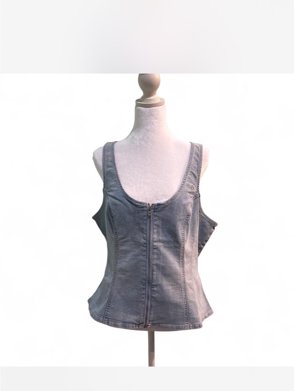 True Religion Denim Zip up vest